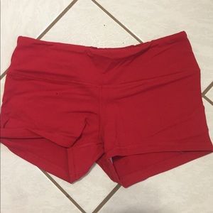 Fleo Red Spandex Shorts- Original Style